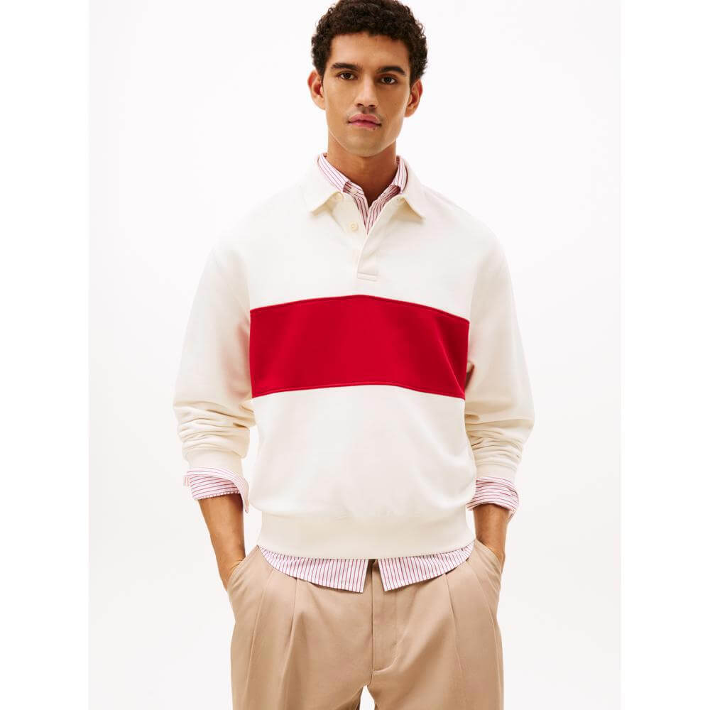 Colour-Blocked Rugby Jumper